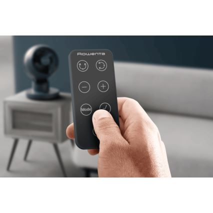 Rowenta - Bordventilator TURBO SWIFT COMPACT 230V blå + fjernbetjening