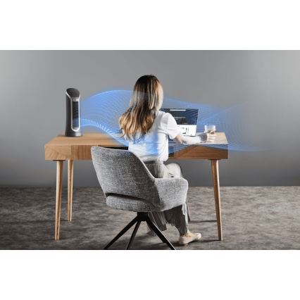 Rowenta - Gulvventilator EOLE COMPACT 30W/230V sort