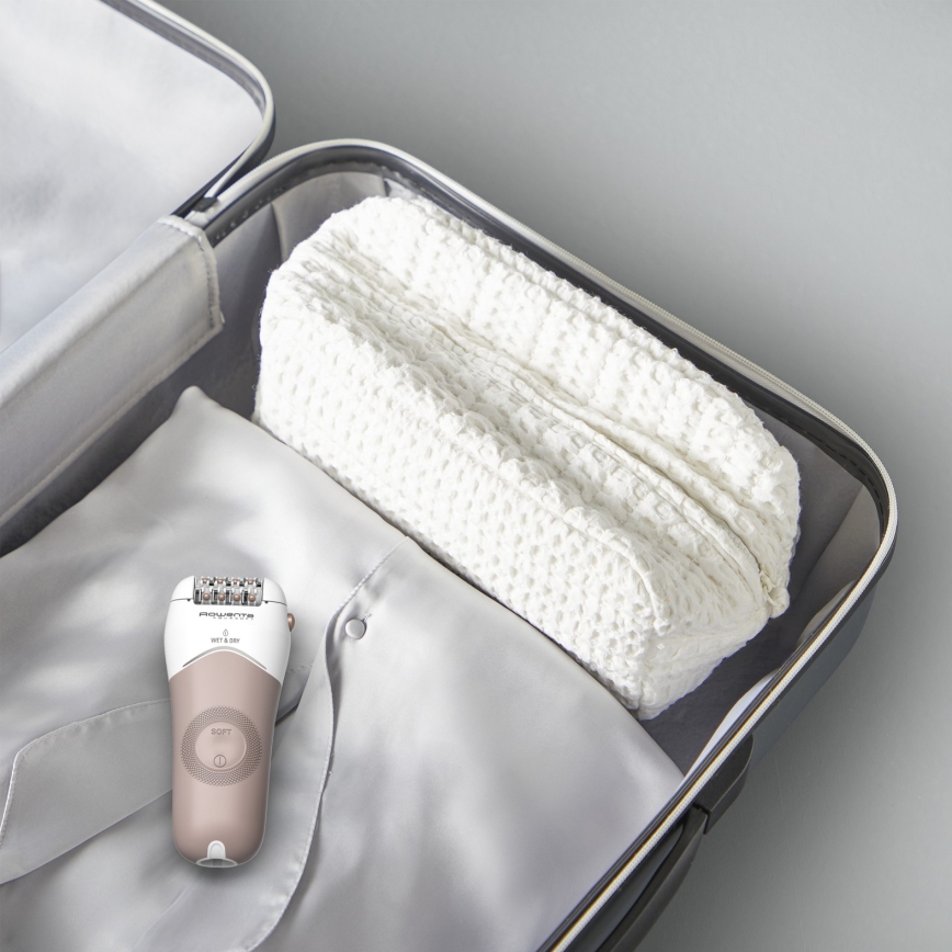 Rowenta - Epilator WET&DRY 4,5W/5V 600 mAh beige/guld