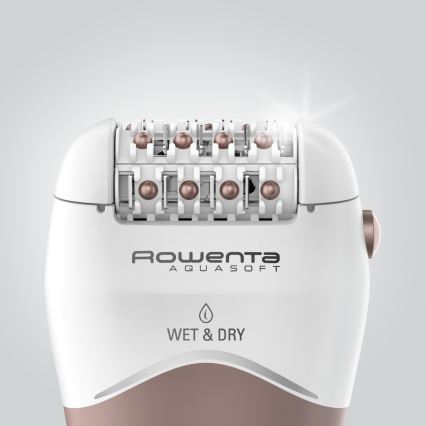 Rowenta - Epilator WET&DRY 4,5W/5V 600 mAh beige/guld