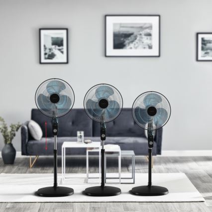 Rowenta - Gulvventilator med myggeskræmmer ESSENTIAL+ 60W/230V 130 cm sort