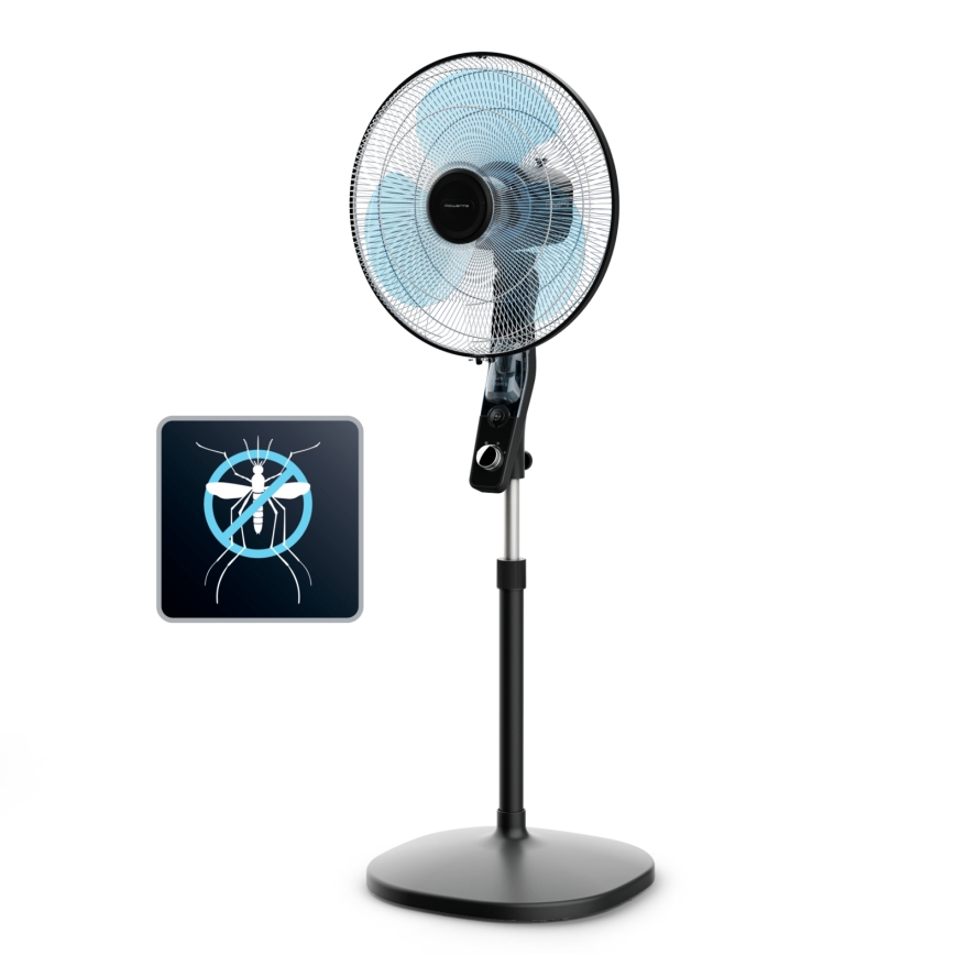 Rowenta - Gulvventilator med myggeskræmmer ESSENTIAL+ 60W/230V 130 cm sort