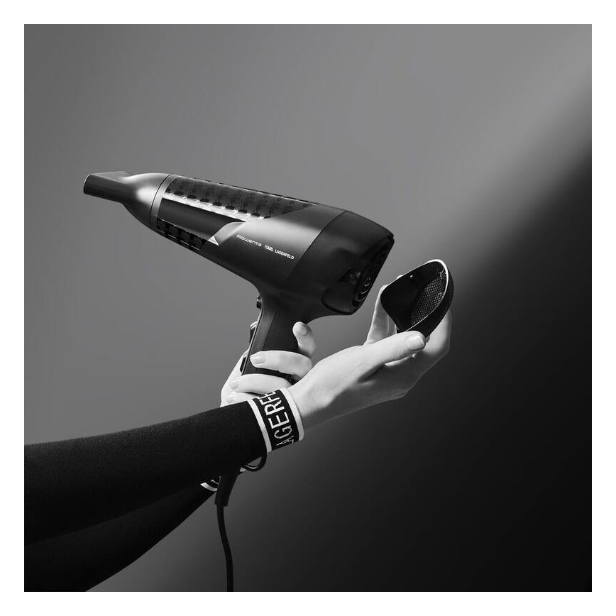 Rowenta - Hårtørrer KARL LAGERFELD STUDIO DRY 2100W/230V sort