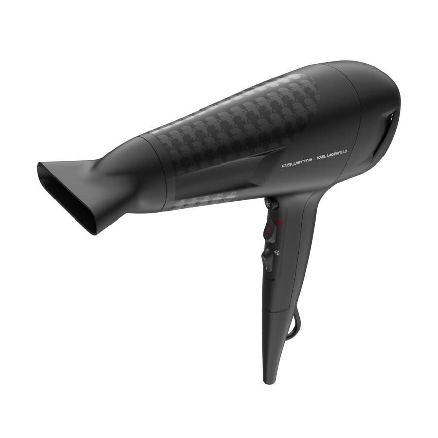 Rowenta - Hårtørrer KARL LAGERFELD STUDIO DRY 2100W/230V sort