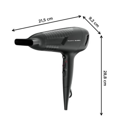 Rowenta - Hårtørrer KARL LAGERFELD STUDIO DRY 2100W/230V sort