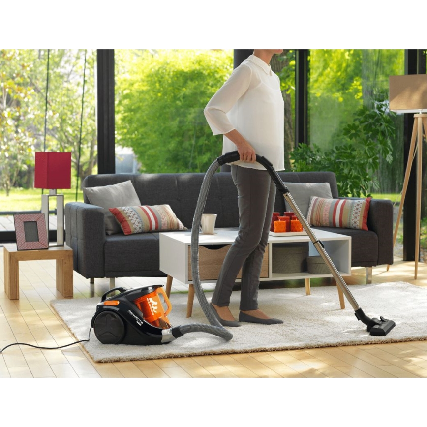 Rowenta - Poseløs støvsuger COMPACT POWER 1,5 l 750W/230V sort/orange