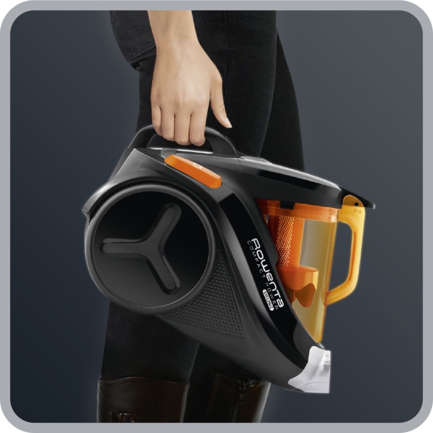 Rowenta - Poseløs støvsuger COMPACT POWER 1,5 l 750W/230V sort/orange