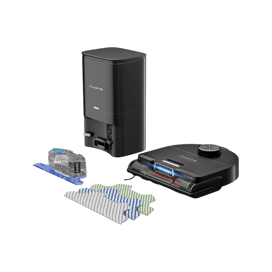 Rowenta - Smart robotstøvsuger med moppe X-PLORER S240 + AI Animal & Allergy Wi-Fi 5200 mAh