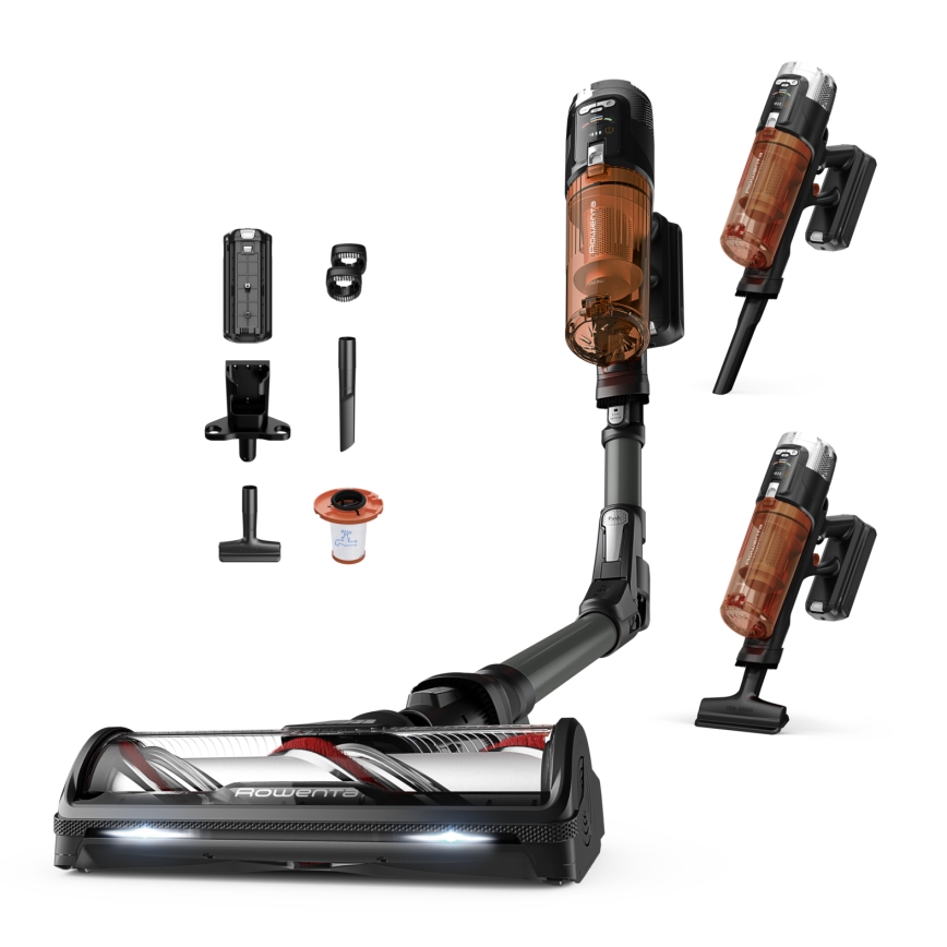 Rowenta - Stavstøvsuger 2-i-1 X-FORCE FLEX 380W/25,2V sort 2000 mAh