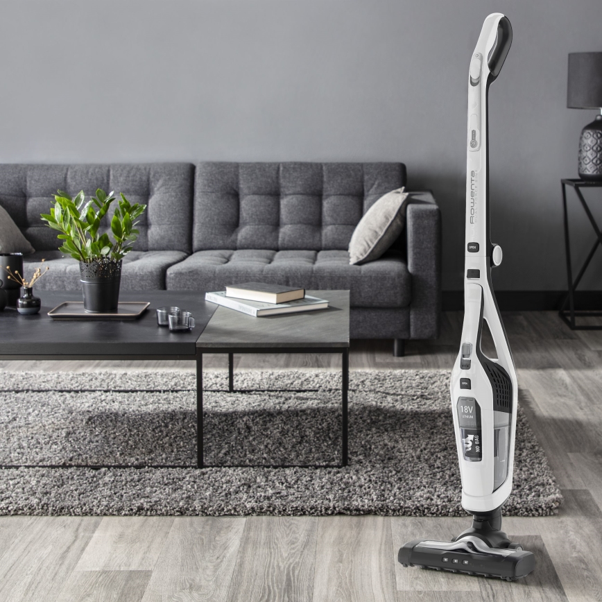 Rowenta - Støvsuger DUAL FORCE 2-i-1 100W/18V 2500 mAh hvid