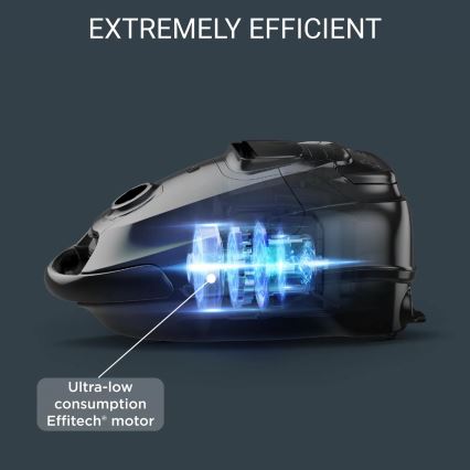 Rowenta - Støvsuger med pose SILENCE FORCE ALLERGY+ 4,5 l 400W/230V sort/hvid