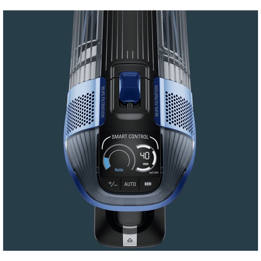 Rowenta - Støvsuger med moppe X-FORCE FLEX ANIMAL AQUA AUTO 3-i-1 480W/32,4V 2500 mAh blå
