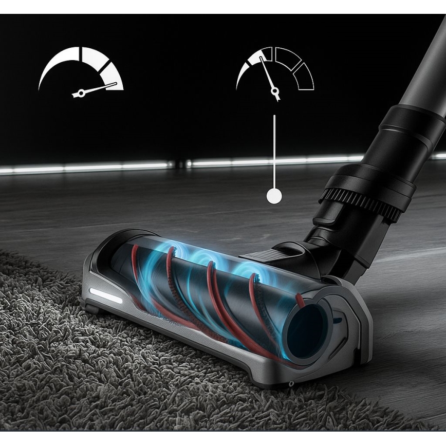 Rowenta - Støvsuger med moppe X-FORCE FLEX ANIMAL AQUA AUTO 3-i-1 480W/32,4V 2500 mAh blå