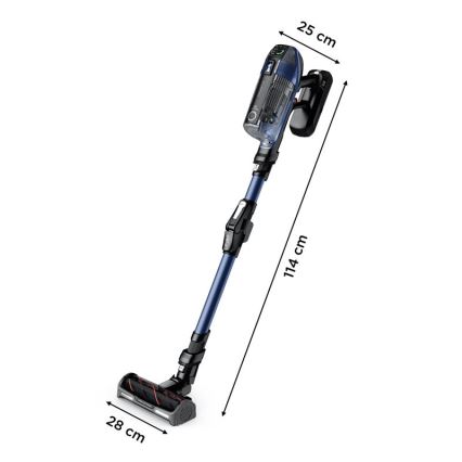 Rowenta - Støvsuger med moppe X-FORCE FLEX ANIMAL AQUA AUTO 3-i-1 480W/32,4V 2500 mAh blå