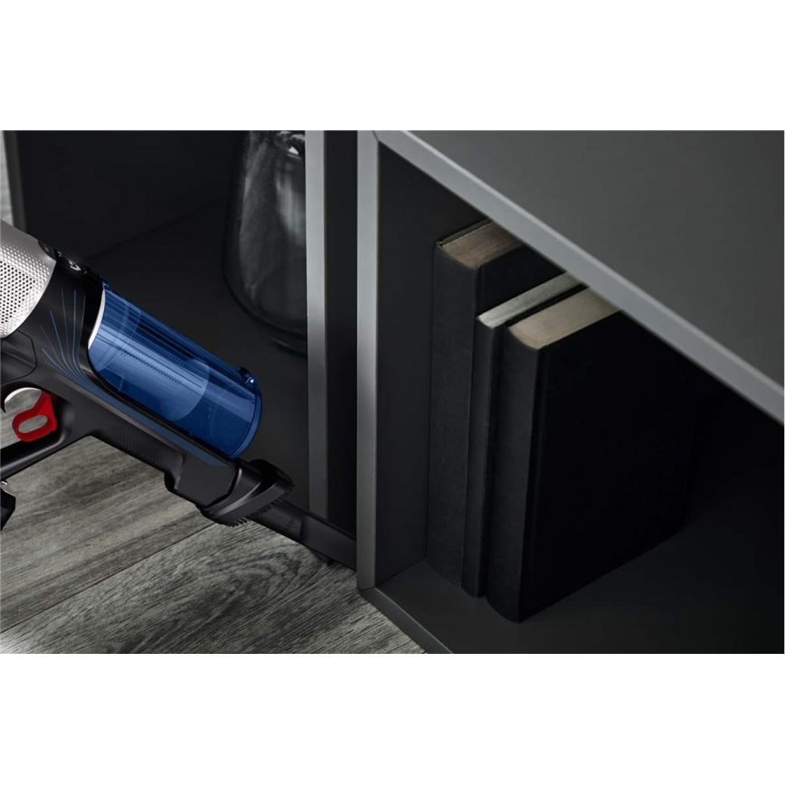 Rowenta - Støvsuger med moppe X-FORCE FLEX ANIMAL AQUA AUTO 4-i-1 250W/25,2V 2500 mAh sort/blå