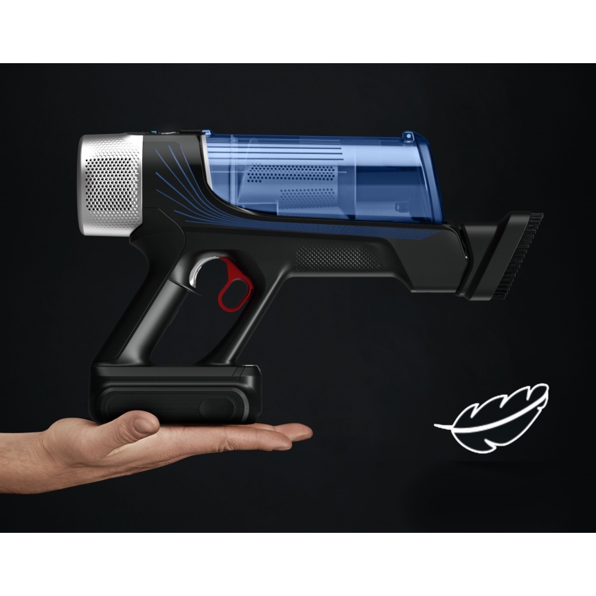 Rowenta - Støvsuger med moppe X-FORCE FLEX ANIMAL AQUA AUTO 4-i-1 250W/25,2V 2500 mAh sort/blå