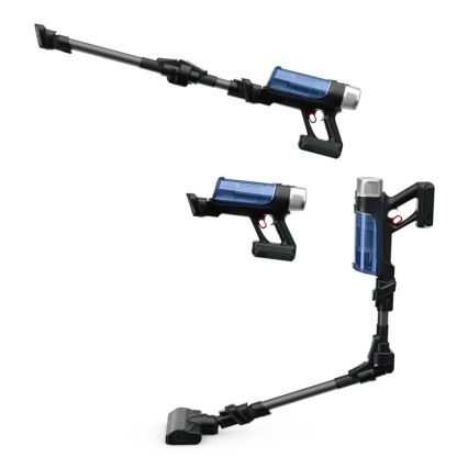 Rowenta - Støvsuger med moppe X-FORCE FLEX ANIMAL AQUA AUTO 4-i-1 250W/25,2V 2500 mAh sort/blå
