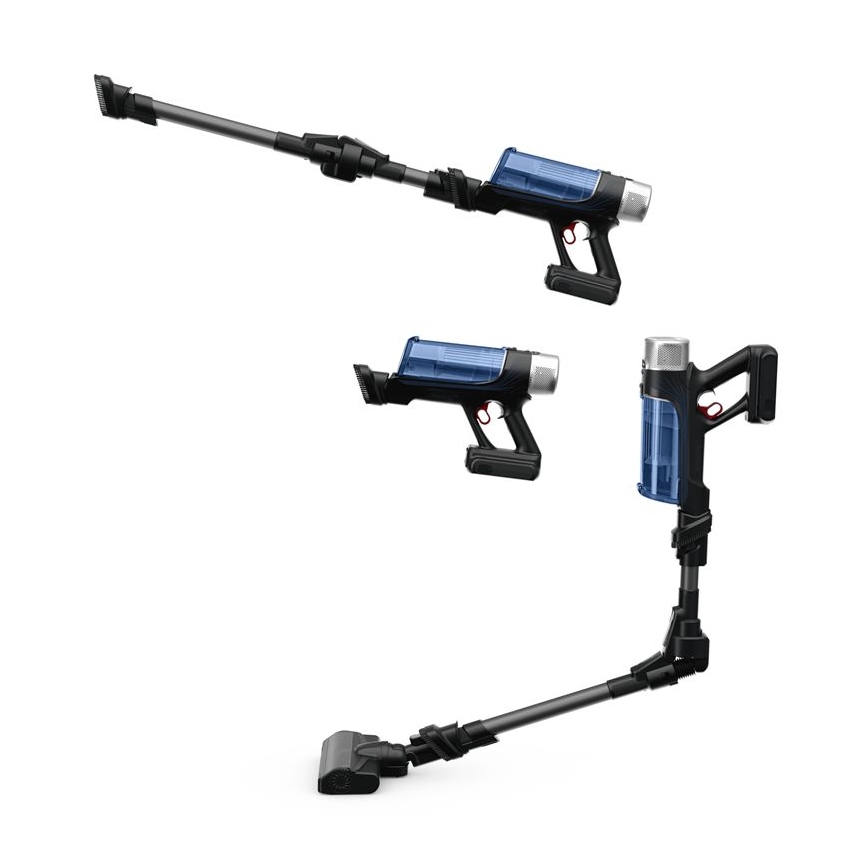 Rowenta - Støvsuger med moppe X-FORCE FLEX ANIMAL AQUA AUTO 4-i-1 250W/25,2V 2500 mAh sort/blå