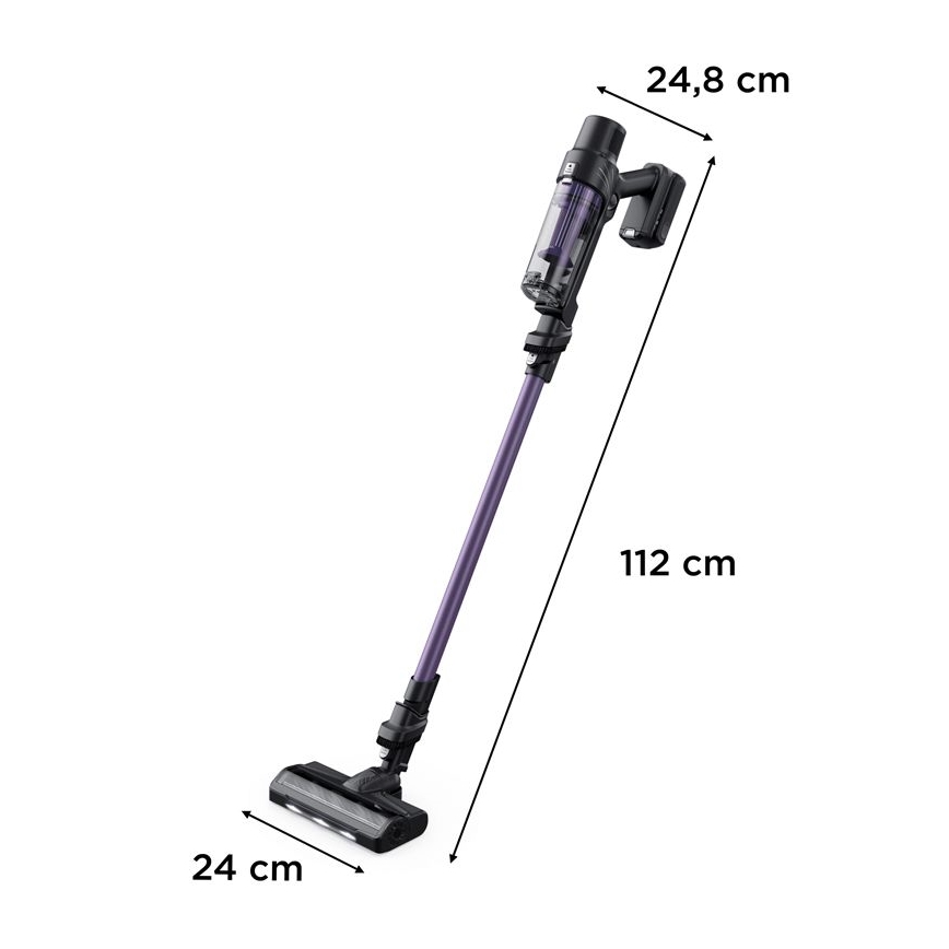 Rowenta - Støvsuger X-PERT 2-i-1 140W/18V 2500 mAh lilla