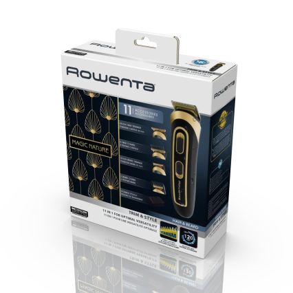 Rowenta - Trimmer TRIM & STYLE 750 mAh sort/guld