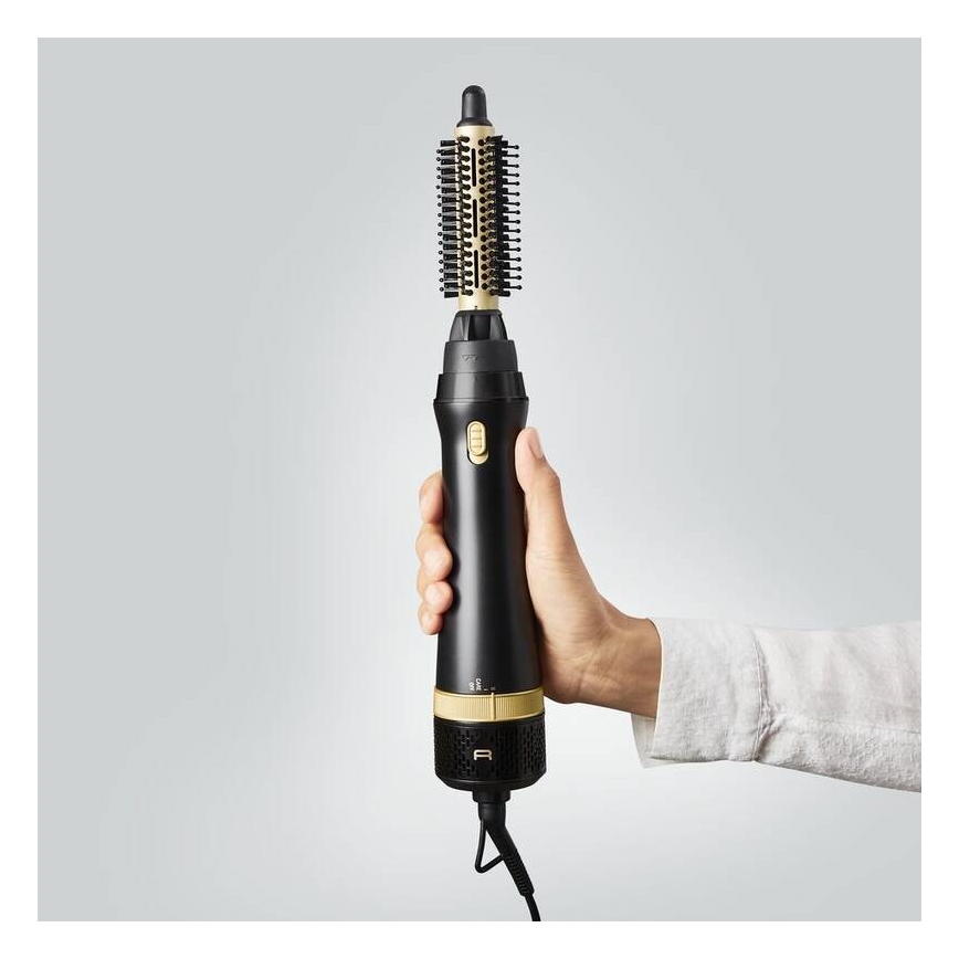 Rowenta - Varmluftsbørste EXPRESS STYLE 800W/230V sort/guldfarvet