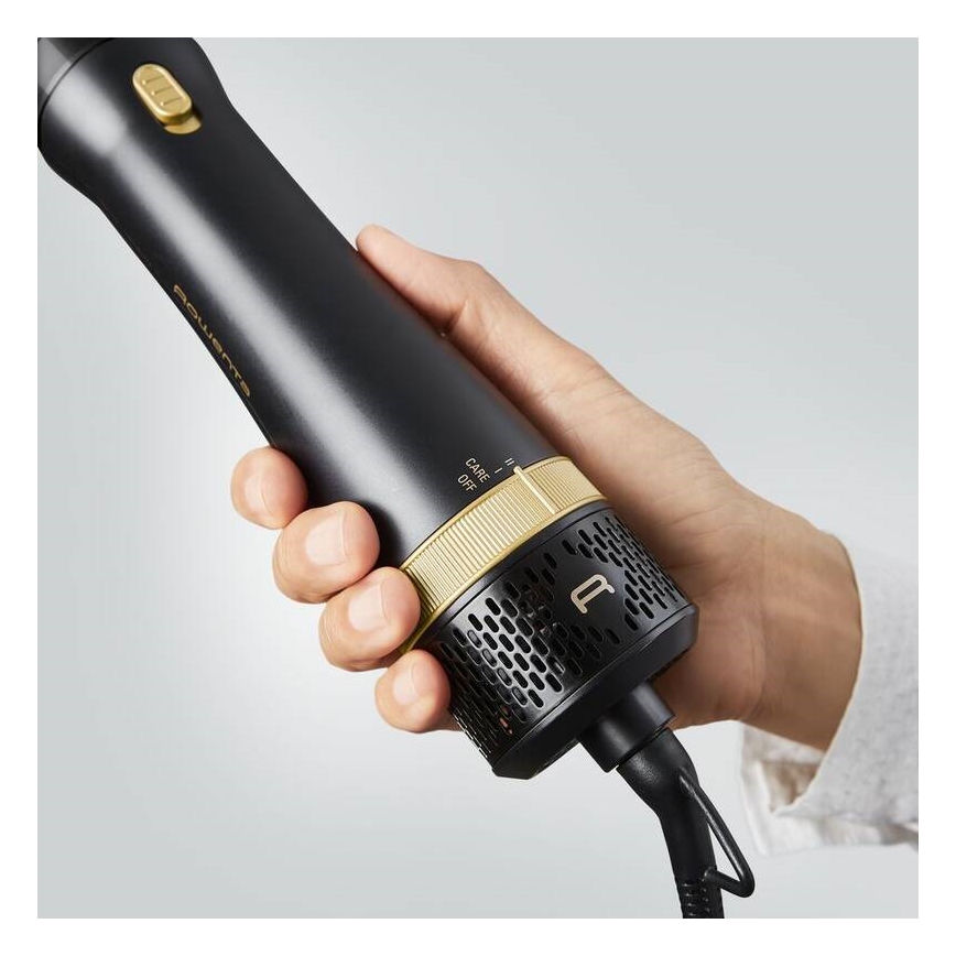 Rowenta - Varmluftsbørste EXPRESS STYLE 800W/230V sort/guldfarvet