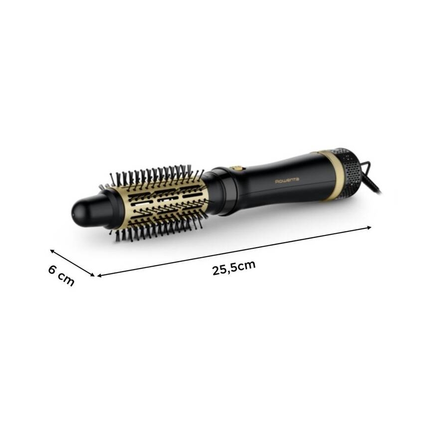 Rowenta - Varmluftsbørste EXPRESS STYLE 800W/230V sort/guldfarvet