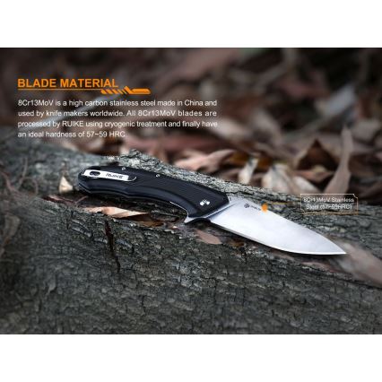 Ruike RUD198PB - Foldekniv 23,1 cm sort