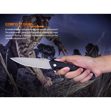 Ruike RUD198PB - Foldekniv 23,1 cm sort