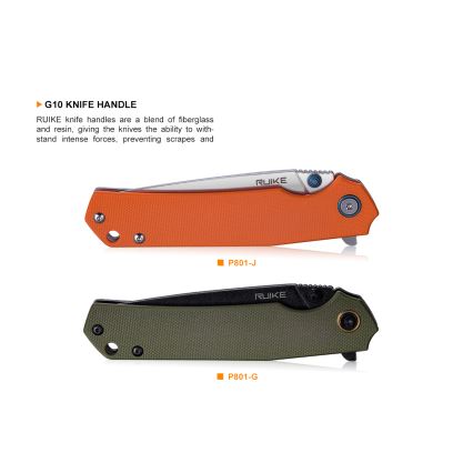 Ruike RUP801G - Foldekniv 20 cm grøn