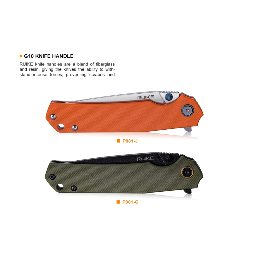 Ruike RUP801G - Foldekniv 20 cm grøn