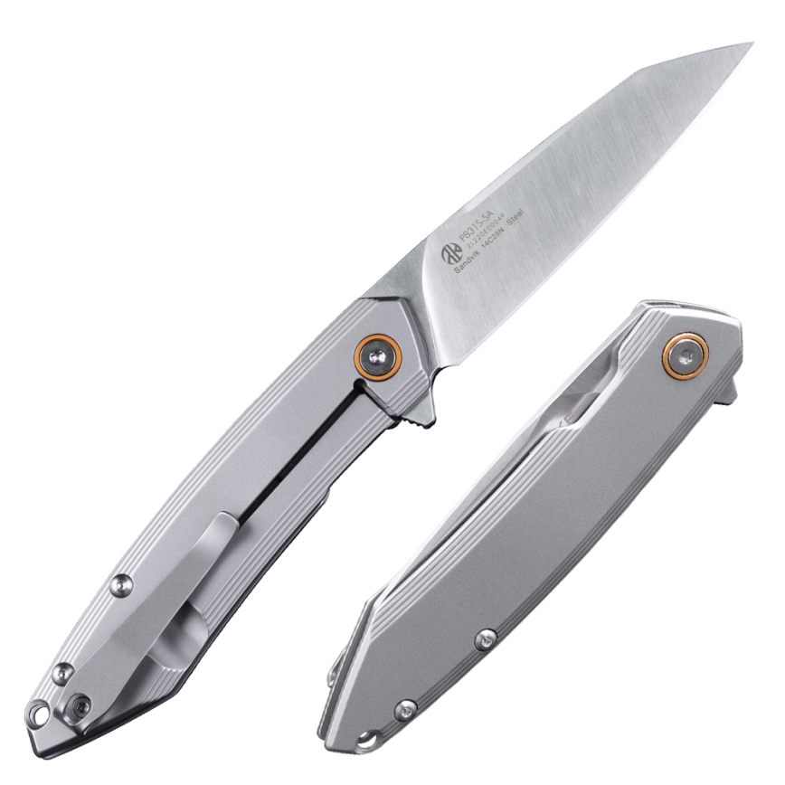 Ruike RUP831SSA - Kompakt foldekniv 19,5 cm sølvfarvet