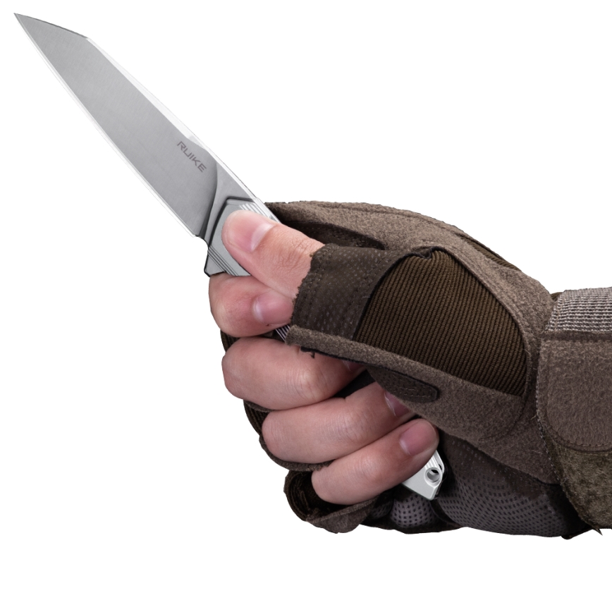 Ruike RUP831SSA - Kompakt foldekniv 19,5 cm sølvfarvet