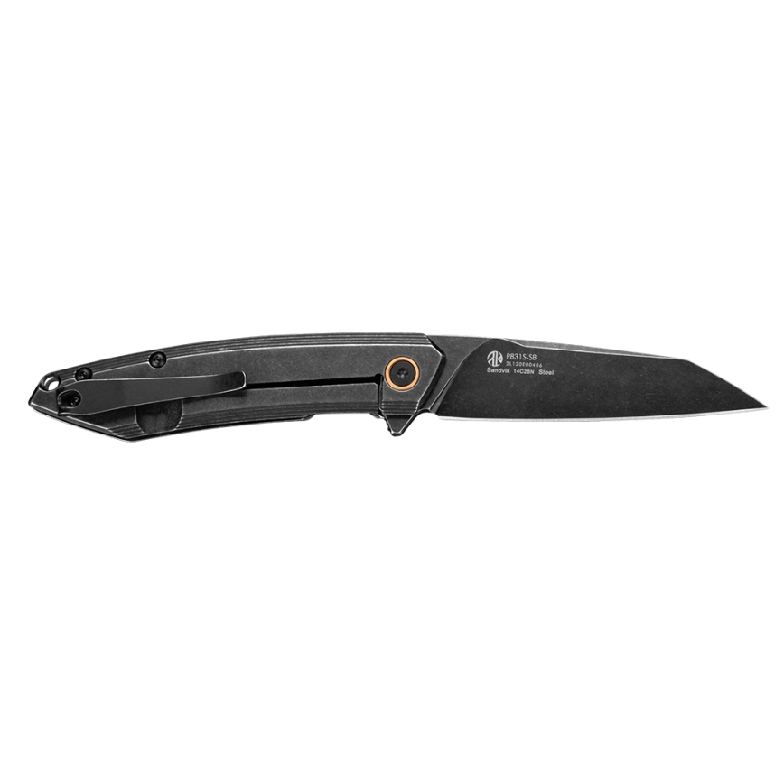 Ruike RUP831SSB - Kompakt foldekniv 19,5 cm sort