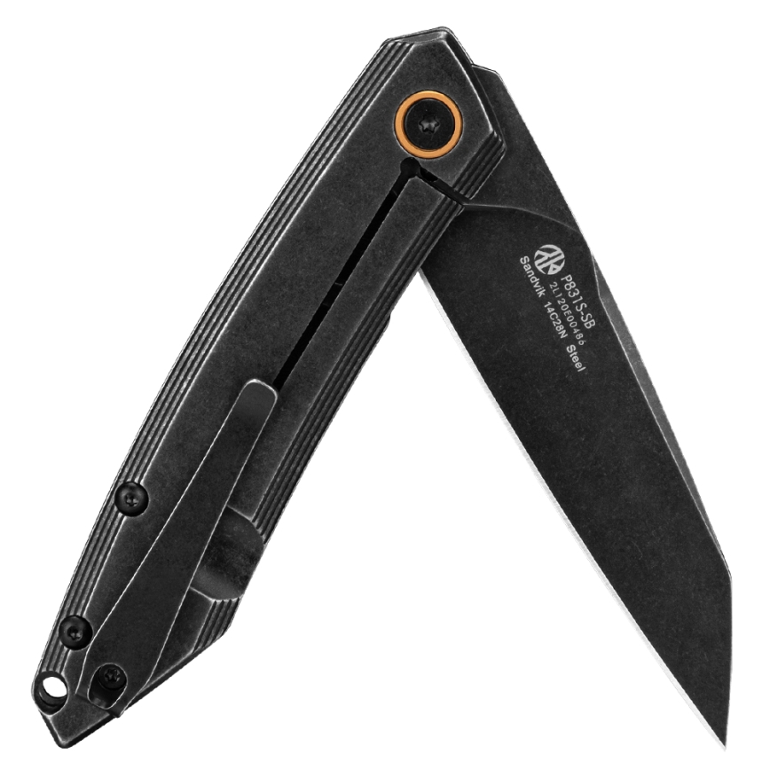 Ruike RUP831SSB - Kompakt foldekniv 19,5 cm sort