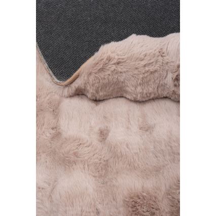 Rundt tæppe RABBIT BUBBLE 160 cm beige