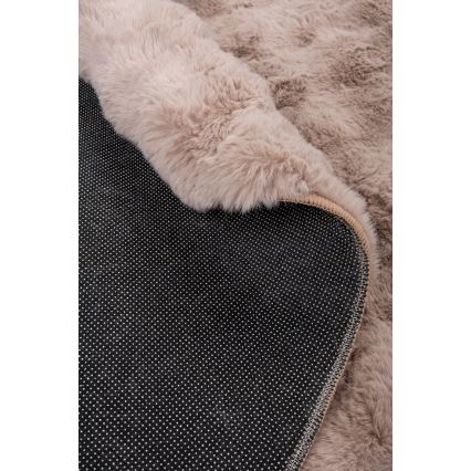 Rundt tæppe RABBIT BUBBLE 160 cm beige
