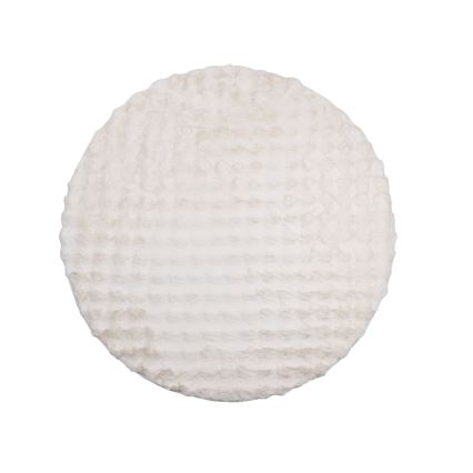 Rundt tæppe RABBIT BUBBLE 160 cm, cremefarvet