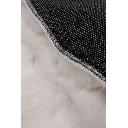 Rundt tæppe RABBIT BUBBLE 160 cm, cremefarvet