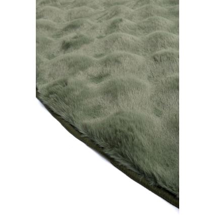 Rundt tæppe RABBIT BUBBLE 160 cm grøn