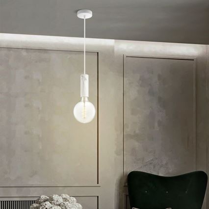 Loftlampe på kabel SAGA 1xE27/40W/230V marmor