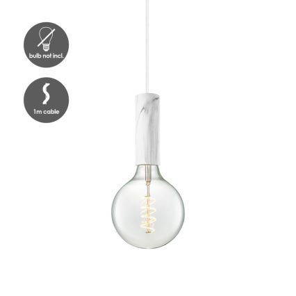 Loftlampe på kabel SAGA 1xE27/40W/230V marmor