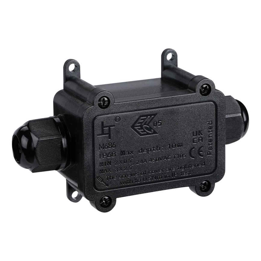 Samledåse vandtæt 24A/230V IP68