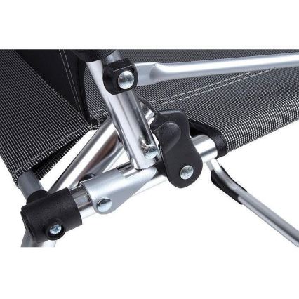 Sammenklappelig campingstol, grå