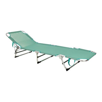 Sammenklappelig justerbar liggestol SUNO 56x190 cm turkis