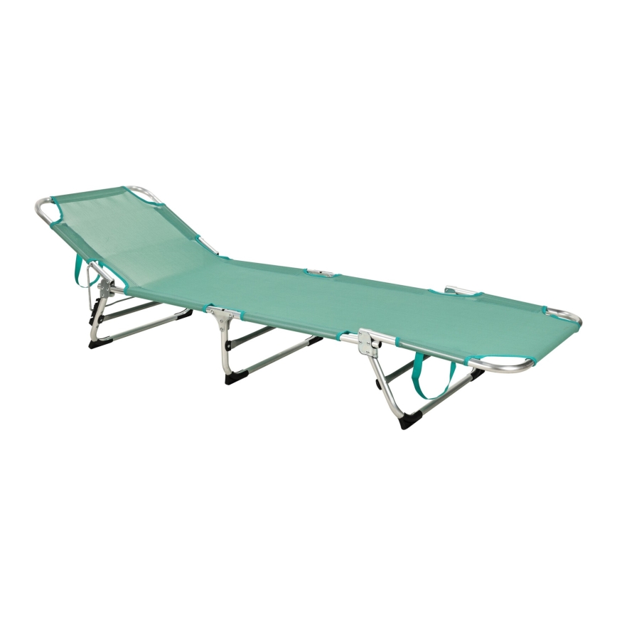 Sammenklappelig justerbar liggestol SUNO 56x190 cm turkis