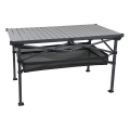 Sammenklappeligt campingbord 118x70 cm antracit