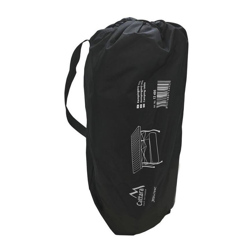 Sammenklappeligt campingbord 118x70 cm antracit