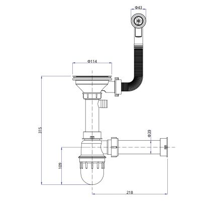 Samona - Køkkenvask SAMONA 77x44 cm granit/beige