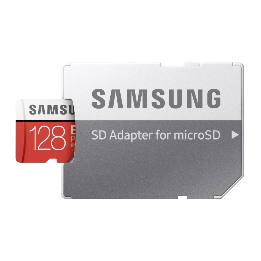 Samsung - MicroSDXC-kort 128GB EVO+ U3 100MB/s + SD-adapter